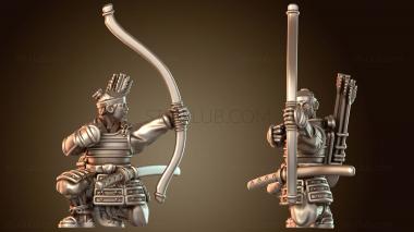 3D модель Самурайская война АСИГАРУ ЛУЧНИК Безжалостный (STL)
