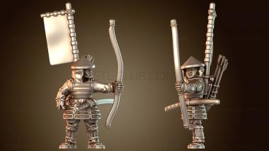 3D модель Samurai Warfare АСИГАРУ ЛУЧНИК Сильный (STL)