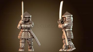 3D модель Самурайская война АСИГАРУ МЕЧ Доблестный (STL)