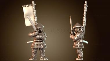 3D модель Самурайская война АСИГАРУ МЕЧ Верный (STL)