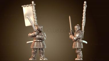 3D модель Самурайская война МЕЧ АСИГАРУ Достопочтенный (STL)