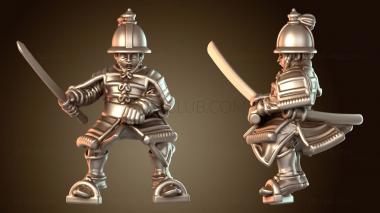 3D модель Стойкий самурайский стиль войны (STL)