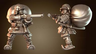 3D модель Самурайская война: смелая гвардия (STL)