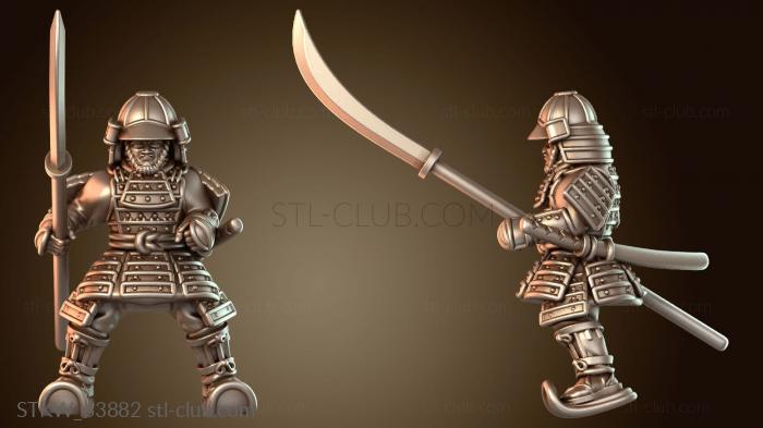 Military Самурайский воин-воин