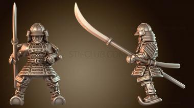 3D модель Самурайский воин-воин (STL)