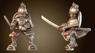 3D модель Воин-самурай (STL)