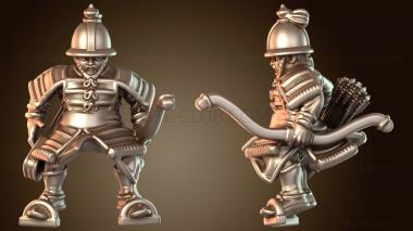 3D модель Самурай Война Огонь Страж (STL)