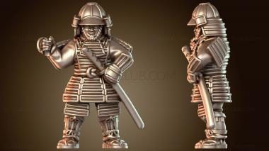 3D модель Чемпион по огненному бою Samurai Warfare (STL)