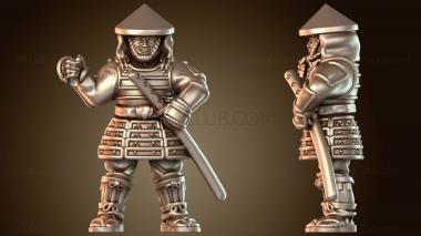 3D модель Самурайская война: огненный удар (STL)