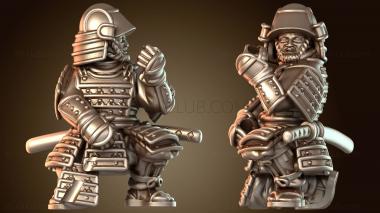 3D модель Закаленный в боях самураев наблюдатель (STL)