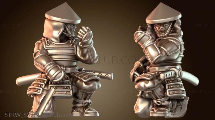 Military Самурайское военное дело, воин с катаной