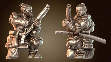 3D модель Самурайский боевой катана-райдер (STL)