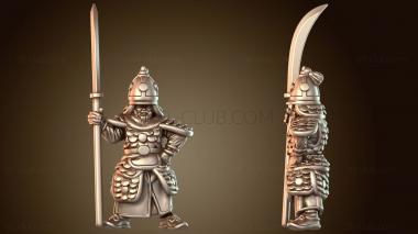 3D модель Самурайское военное дело, корейский адмирал, офицер (STL)