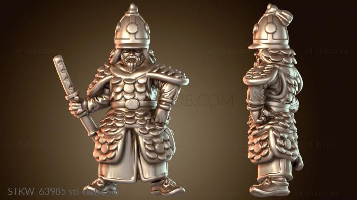 Military Самурайский боевой корейский адмирал-ветеран