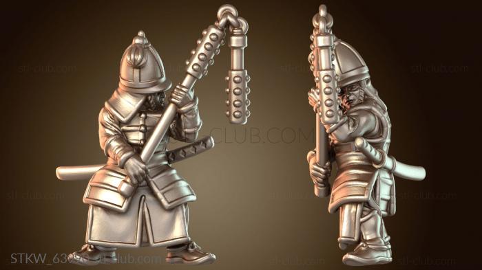 Military Samurai Warfare Корейский защитник с булавой