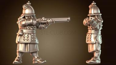 3D модель Самурайский боевой корейский ветеран фитильного оружия (STL)