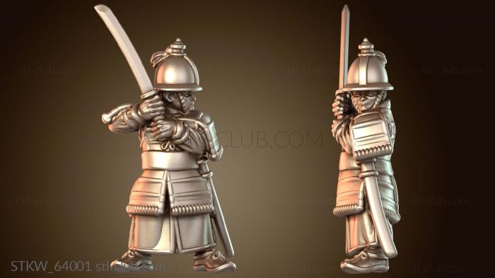 Military Самурайское военное дело, корейский офицер-мечник