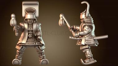 3D модель Легендарный конный самурайский бой (STL)