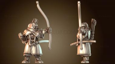 3D модель Самурай, воин, монах, лучник, ветеран (STL)