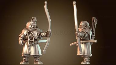 3D модель Самурай, воин, монах, лучник, защитник (STL)