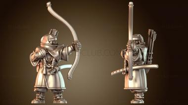 3D модель Самурай, воин, монах, лучник, дисциплинированный (STL)