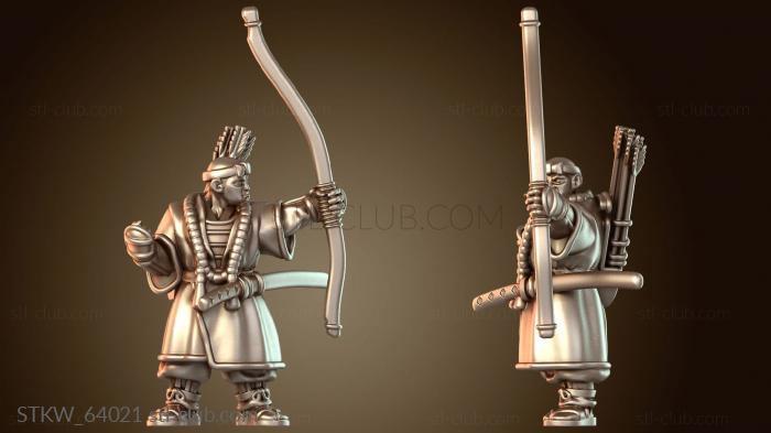 Самурайский боевой монах с фитильным ружьем