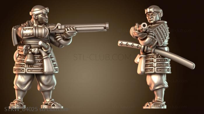 Самурайский боевой монах с фитильным замком Sentinel