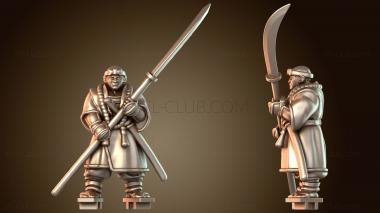 3D модель Самурайский боевой монах Нагината Элит (STL)