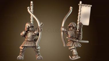 3D модель Самурайский конный лучник (STL)