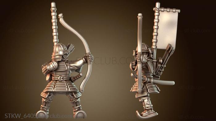 Самурайский боевой конный лучник-ветеран