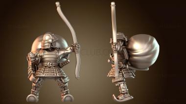 3D модель Самурайский боевой конный лучник-элитник (STL)