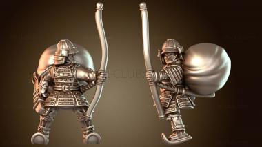 3D модель Самурайская гвардия конных лучников (STL)