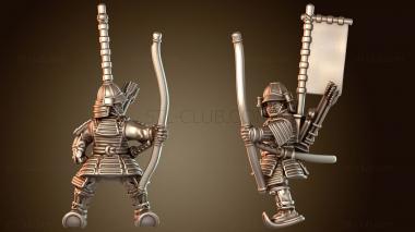 3D модель Самурайский конный лучник-разведчик (STL)