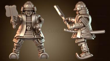 3D модель Самурайское военное дело Конный даймё Губай (STL)