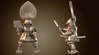 3D модель Самурайский конный даймё Хидэёси (STL)