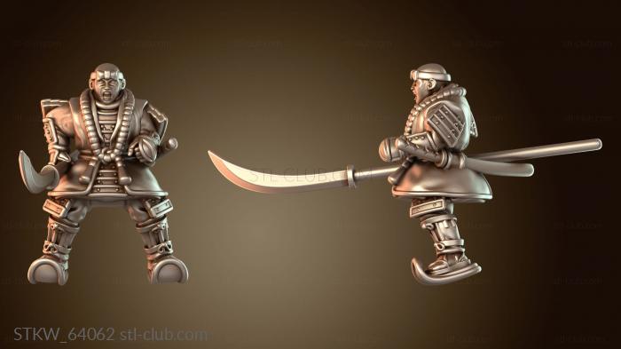 Military Самурайский боевой конный монах-воин нагината