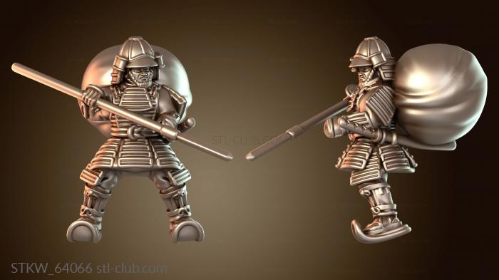 Military Ветеран самурайского боя, конный копейщик