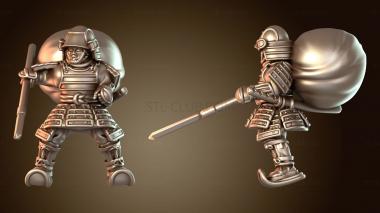 3D модель Самурайское боевое искусство: конные копейщики-элиты (STL)