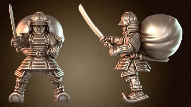3D модель Самурайское военное дело: конная пехота с мечами (STL)
