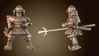 3D модель Самурайское боевое искусство: конная гвардия Яри (STL)