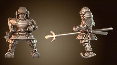 3D модель Чемпион Яри в самурайской войне (STL)