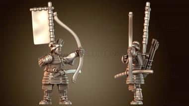 3D модель Самурайский боевой муша-ветеран (STL)