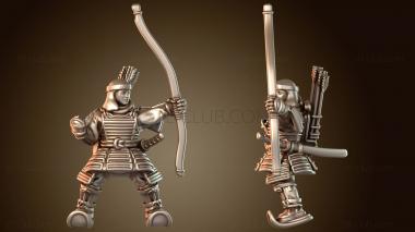 3D модель Самурайская война Муша Страж (STL)