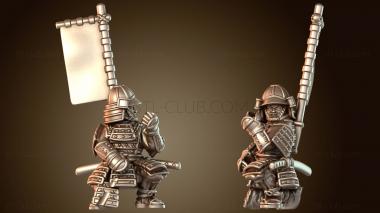 3D модель Самурайская война Нагината (STL)