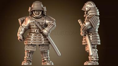 3D модель Элитный воин самурая (STL)