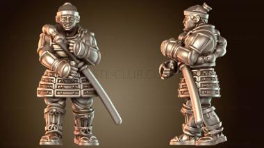 3D модель Самурайское военное дело Ронин-гвардеец (STL)