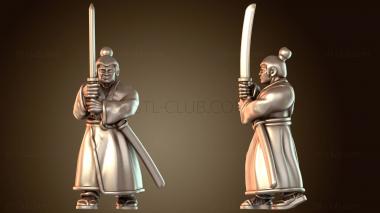 3D модель Чемпион Samurai Warfare Ronin (STL)