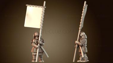 3D модель Самурайский боевой разведчик-всадник (STL)