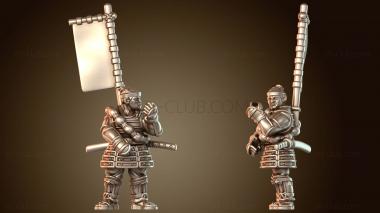 3D модель Ударная группа самураев (STL)