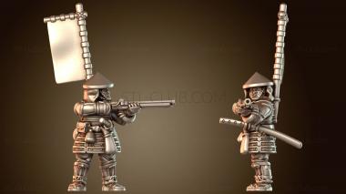 3D модель Ударная группа самураев (STL)